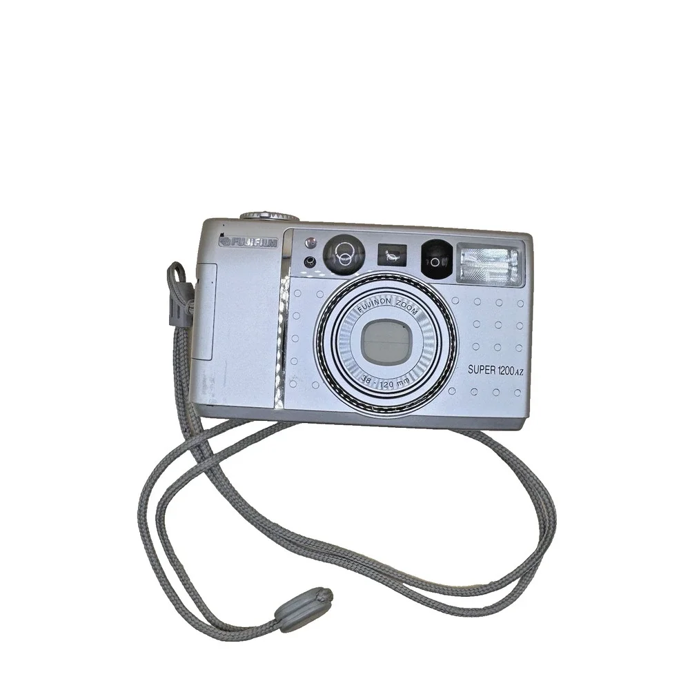 Vintage Fujifilm Super 1200Az 38-120 mm with Case Needs Battery - Untested